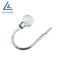 Superior quality crystal curtain walls accessories shower curtain hooks ,luxurious curtain tiebacks